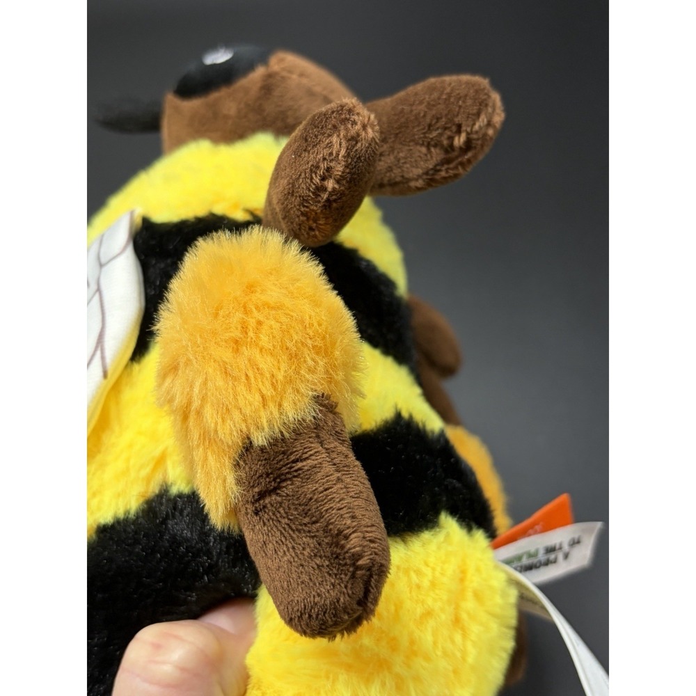 Wild Republic Bumble Bee Plush 8" Stuffed Animal Black Yellow Wings Fuzzy Insect - Picture 11 of 13